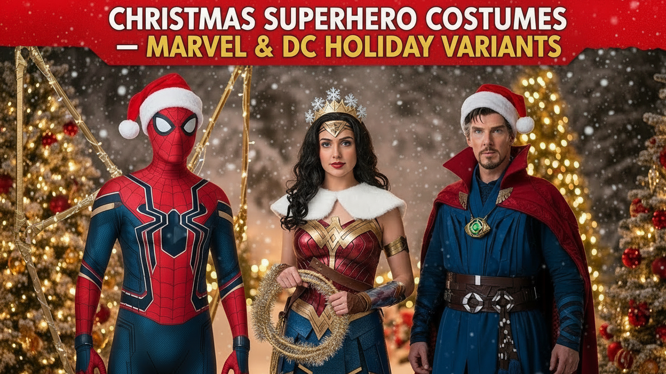 Christmas Superhero Costumes – Marvel & DC Holiday Variants at Creed Leather