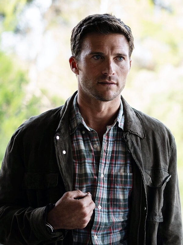 Stolen Girl 2025 Scott Eastwood Black Cotton Jacket
