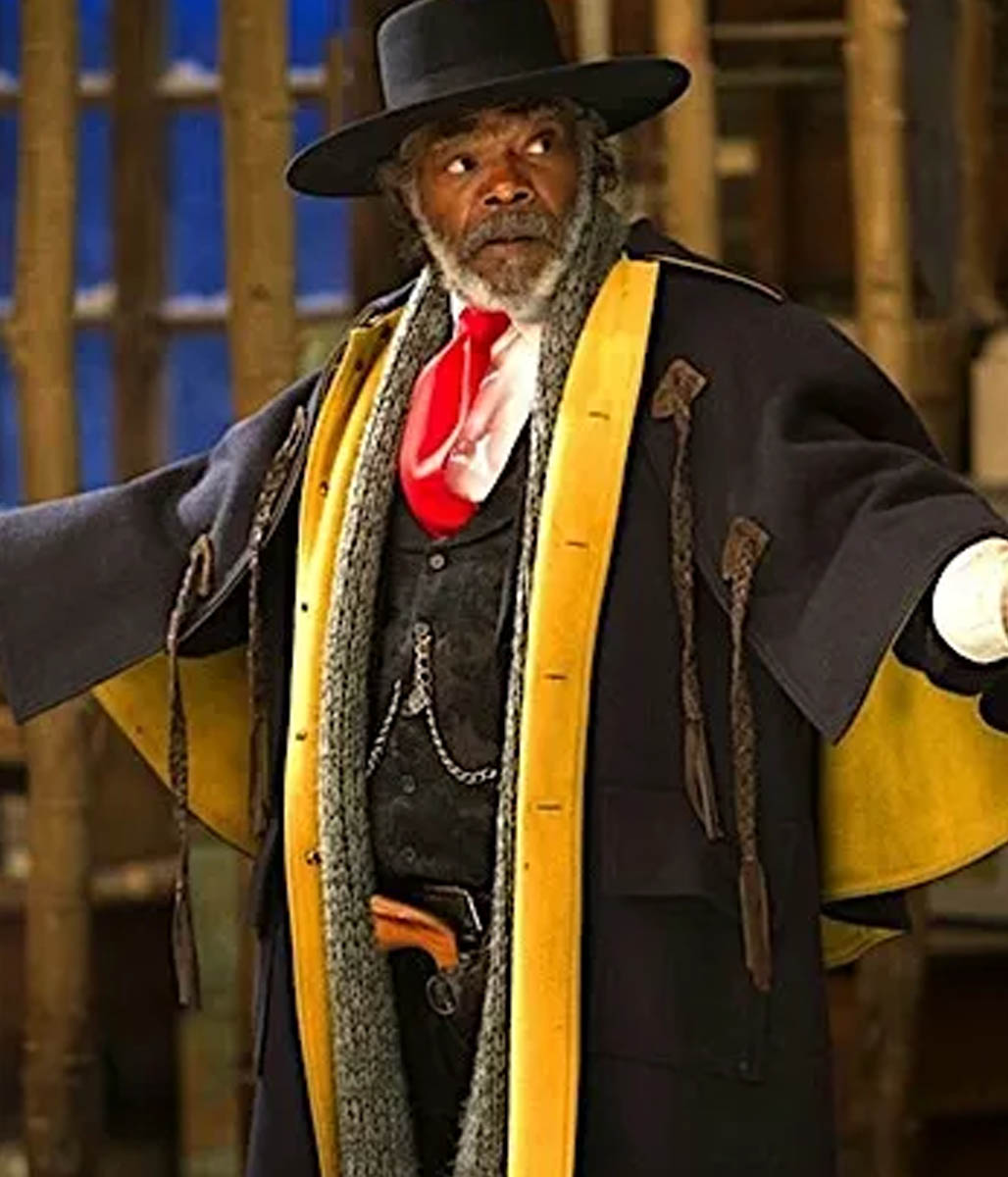 Samuel L Jackson The Hateful Eight Coat - US Leather Mart